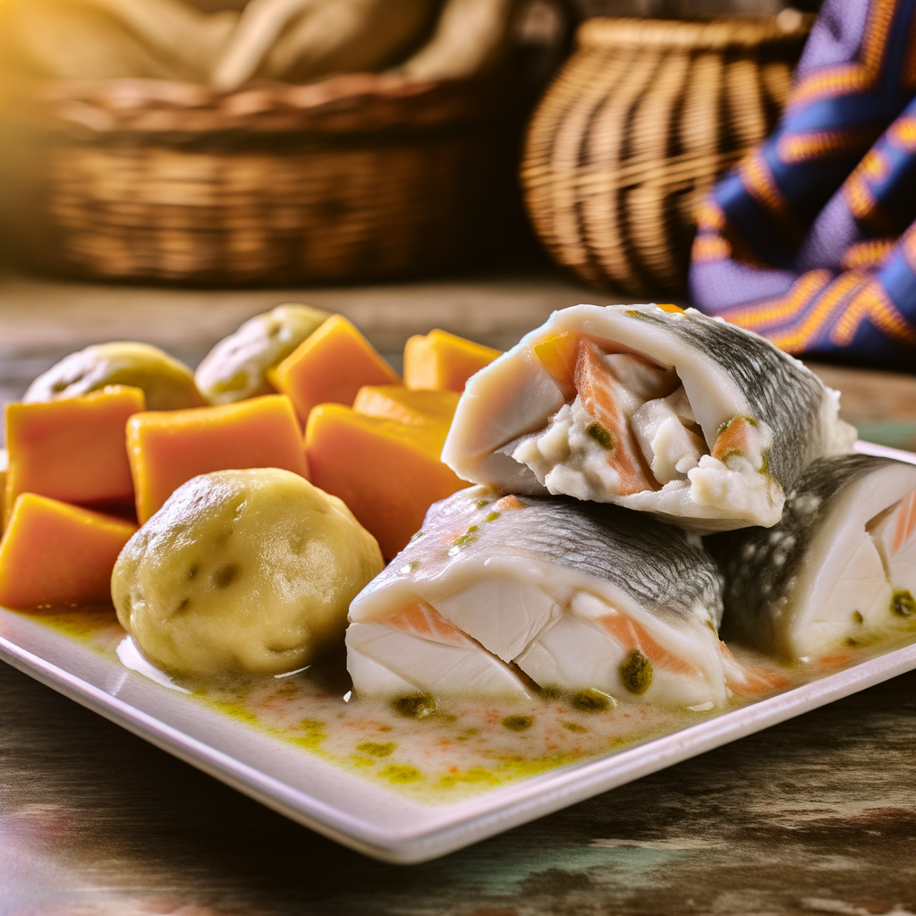 Saltfisk og dumplings